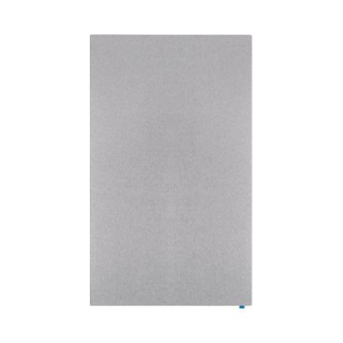 Akustik-Pinboard Wall Up, Absorptionsklasse B, Stärke 20 mm, Textil & Recycling-PET, grau, B 1195 x H 2000 mm