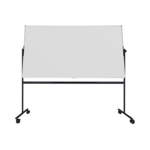 Stativ-Drehtafel Legamaster UNITE PLUS, magnetisch, drehbar um 360°, B 2200 x T 12,6 x H 1200 mm, emaillierter Keramikstahl, weiß
