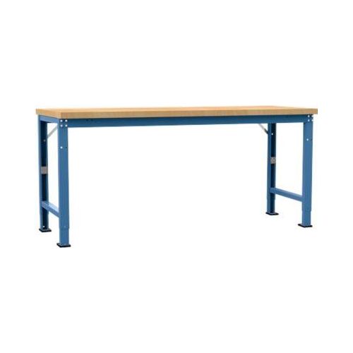 Manuflex Werkbank Profi Spezial, Tischplatte Multiplex, 2000 x 700 mm, brillantblau