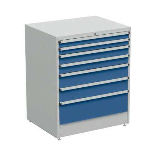 Schubladenschrank, 7 Schubladen, B 910 x T 715 x H 1100 mm