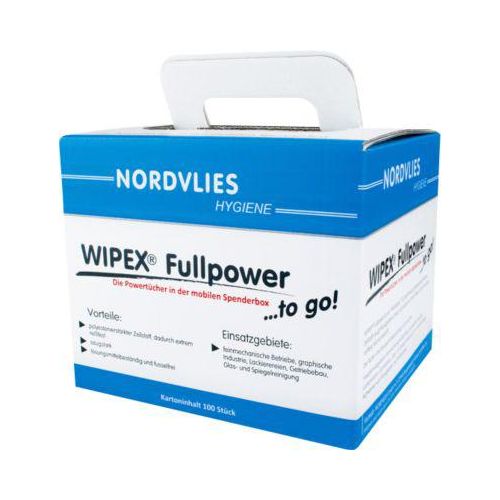 WIPEX Reinigungstücher Fullpower, fusselfrei, extrem reißfest, Spenderbox