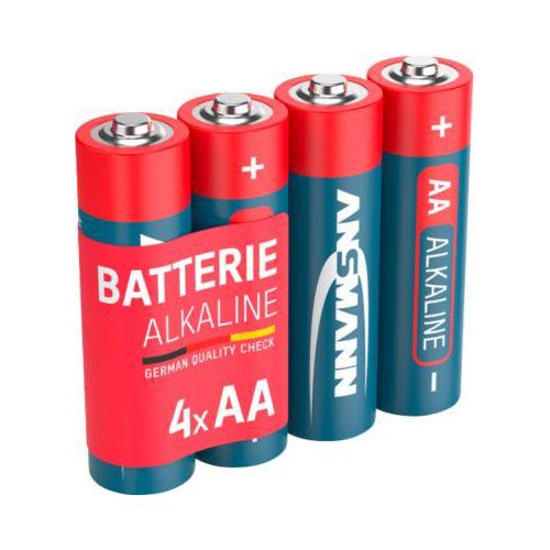 Ansmann Alkaline-Batterien Mignon AA, 4 Stück