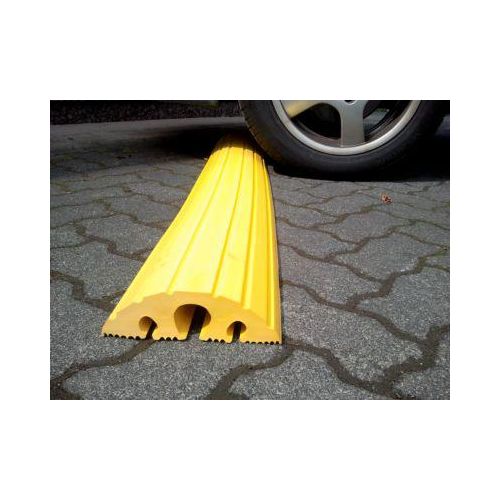 Kabelbrücke, PVC, 1 Kanal Ø 40 mm + 2 Kanäle Ø 20 mm, bis 30 t, L 1500 x B 200 x H 60 mm