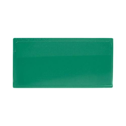 Etikettentasche Label PLUS, selbstklebend, 80x160, grün