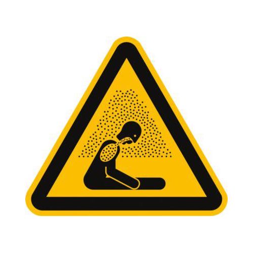 moedel Warnzeichen "Warnung vor Erstickungsgefahr", nach ISO 7010 W041, Folie selbstklebend, Seitenlänge 200 mm