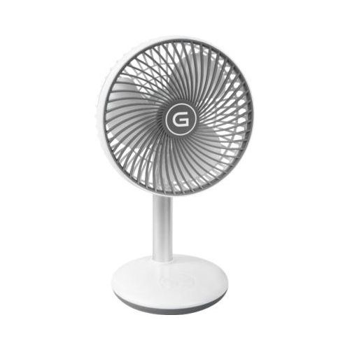 Tischventilator Gutfels Venti 3010 R, 4 Geschwindigkeitstufen, 2 Modi, neigbar, Akkubetrieb bis 12 h, weiß