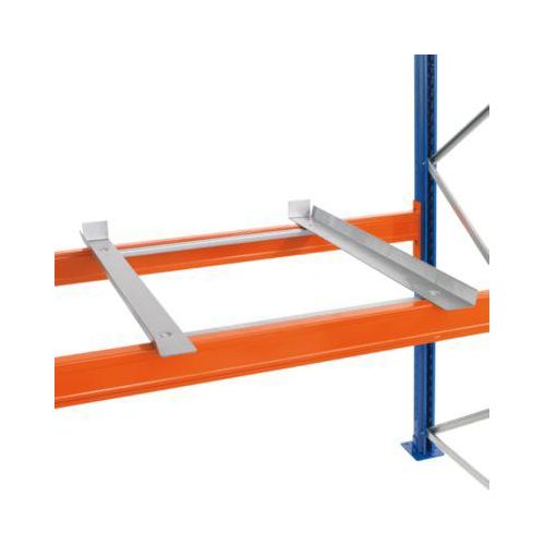 Schulte Lagertechnik Containerauflagen-Set für Palettenregale, B 1200 x T 800 mm, für Holmtiefe 50 mm, verzinkt