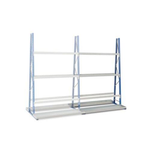 Profil-Lagerregal, doppelseitig, Anbaufeld, H 3000 x L 1500 x T 600 mm