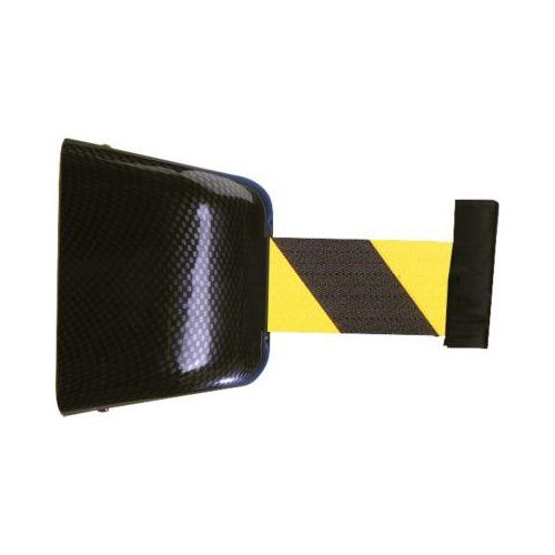 Wand-Gurtkassette, magnethaftend, 5 m, Gurt schwarz/gelb