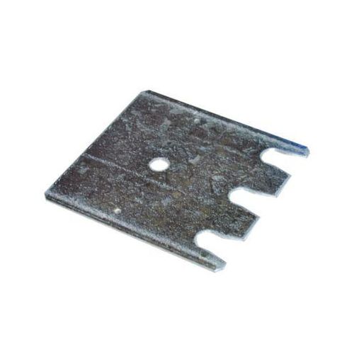 Schulte Lagertechnik Fußplatten-Unterlegblech für Ständerrahmen S610-M18-U und S625-A18, Stärke 2 mm, verzinkt, 1 Stück