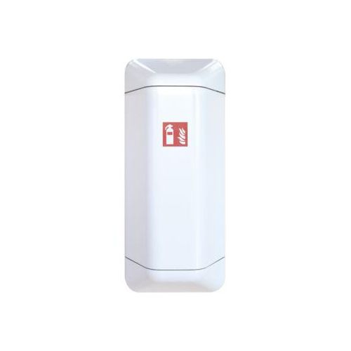 Feuerlöscherschrank help, Kunststoff, B 434 x T 225 x H 1028 mm, weiß