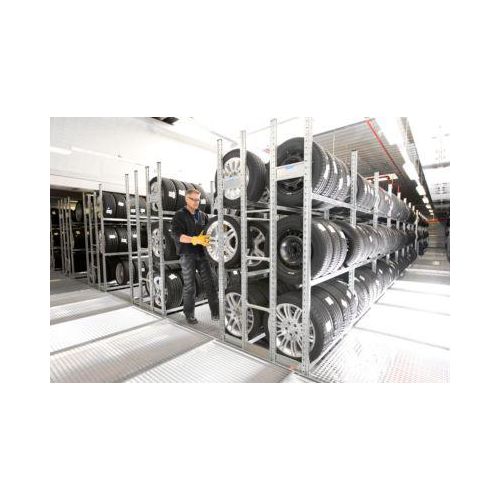 Räderregal R 3000, Grundfeld, H 2278 x B 995 mm, 2 Traversenpaare