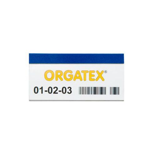 ORGATEX Magnet-Einsteckschilder Color, 60 x 150 mm, blau, 100 St.