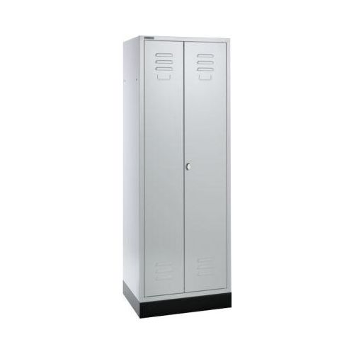 Schäfer Shop Select Materialspind, 1800 x 630 x 500 mm, Drehriegelverschluss, lichtgrau/lichtgrau