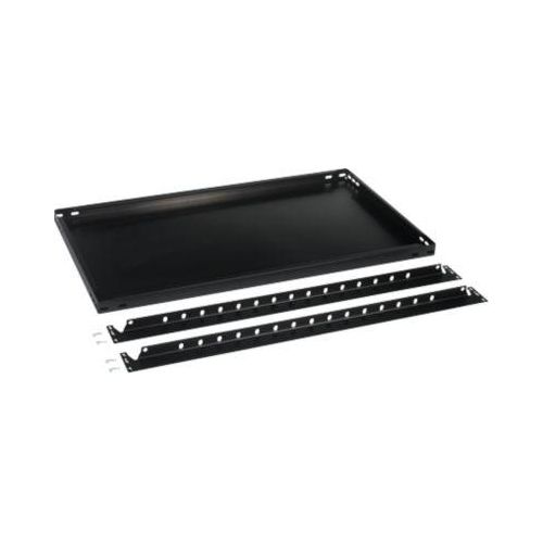 Fachboden für Grundregal/Anbauregal ORDO Business, höhenverstellbar, Stärke 40 mm, Tragkraft bis 140 kg, B 1000 x T 400 x H 40 mm, Stahl, schwarz