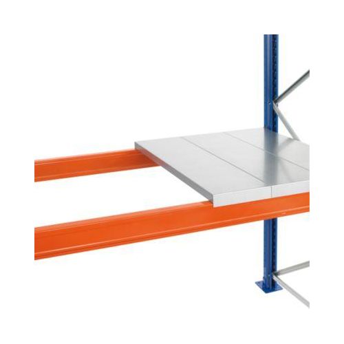 Schulte Lagertechnik Stahlpaneel-Ebene für Palettenregale, Stärke 1,25 mm, B 3300 x T 800 mm, aufgelegt, verzinkt