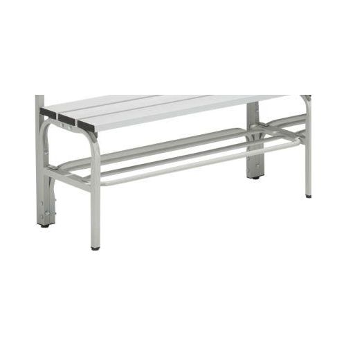 Schuhrost für Umkleidebank, Stahl, 1015 mm lang, lichtgrau
