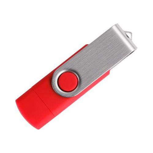 USB-Stick C5, mit 1 x USB 3.0 & 1 x USB Typ-C, bis zu 4,8 GB/s, duplexfähig, Speicherkapazität 16 GB, rot