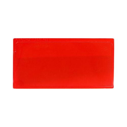 Etikettentasche Label TOP, magnetisch, 50x110, rot