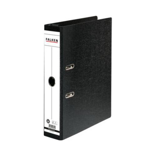 Hängeordner Falken, A4, Rückenbreite 70 mm, bis 500 Blatt, Qualitätshebelmechanik, Hängeschwenkbügel, Griffloch, Rückenschild, Blauer Engel, Hartpappe