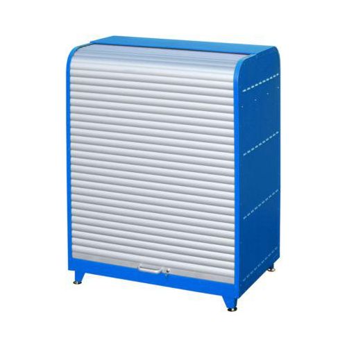 Gefahrstoff-Rollladenschrank, Typ RSG-2, blau RAL5012