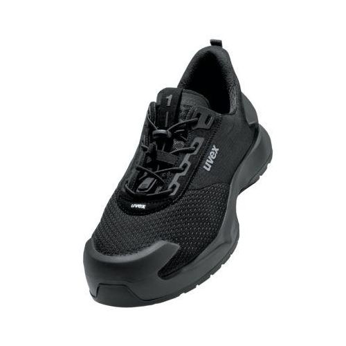 Sicherheitsschuhe Uvex 1 x-craft pro S1PL, Unisex-Halbschuh, EN ISO 20345:2022 + A1:2024, antistatisch, rutschfest, schwarz, Weite 11, Größe 39