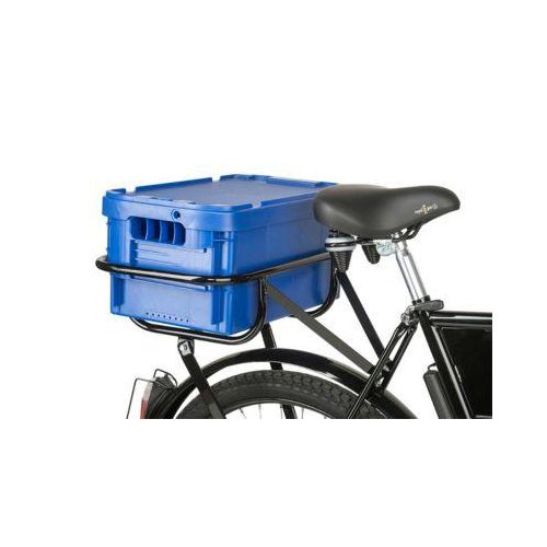Postbox für Transport- und Lastenfahrrad, aus Kunststoff, ohne Deckel, blau