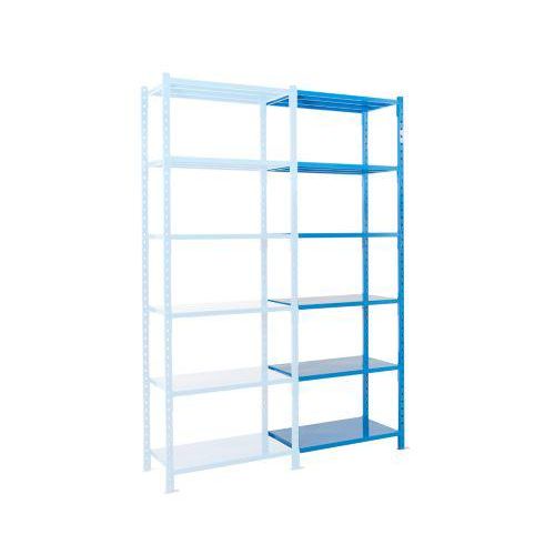 Steckregal-Anbaufeld, m. 6 Stahlblechböden, B 1010 x T 500 x H 3000 mm Image