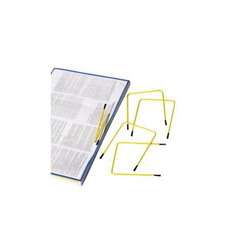 Archivbinder, Füllhöhe 80 mm, Draht, gelb, 10 Stück