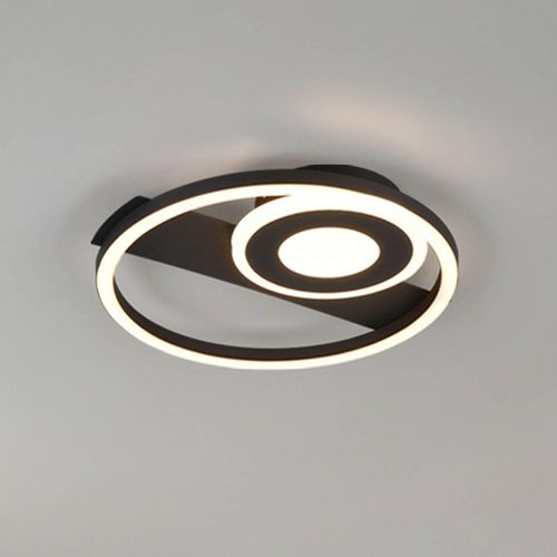 LED-Deckenleuchte Horus, schwarz, 2.500 lm, 3.000 K, Metall