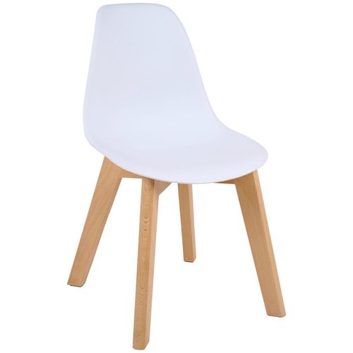 P & B Kinderstuhl , Weiß, Buche , Holz, Kunststoff , Buche , massiv , 33x57x38 cm , Kinder- & Jugendzimmer, Kindermöbel, Kindersitzmöbel & -tische, Kinderstühle