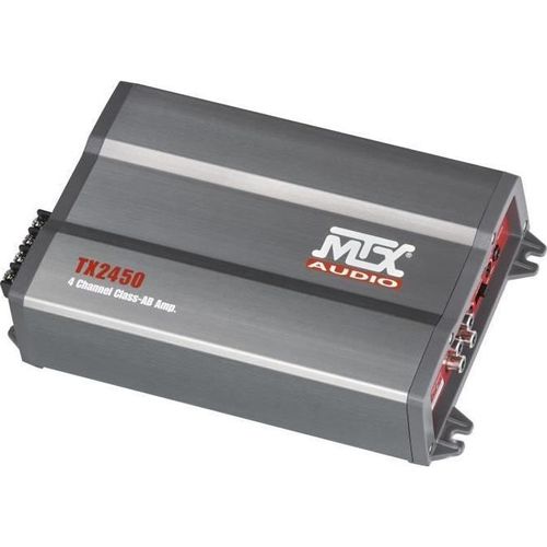 Verstärker - MTX AUDIO - 4-Kanal Klasse AB 4x50Wrms - 4? oder 4x75Wrms - 2? mit variabler aktiver Frequenzweiche