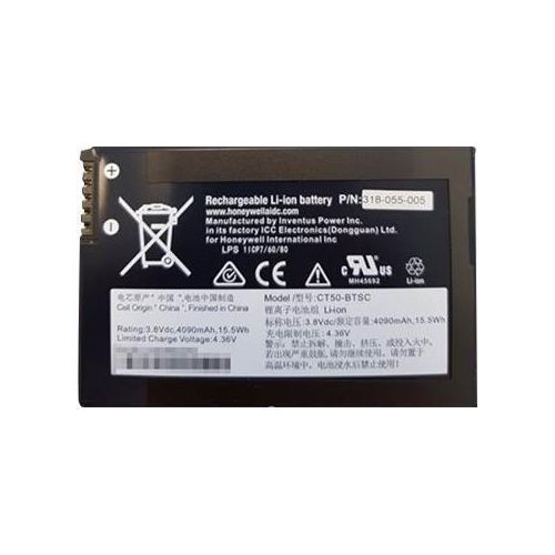 Honeywell 318-055-013, Akku, Honeywell, CT60, Schwarz, 4020 mAh