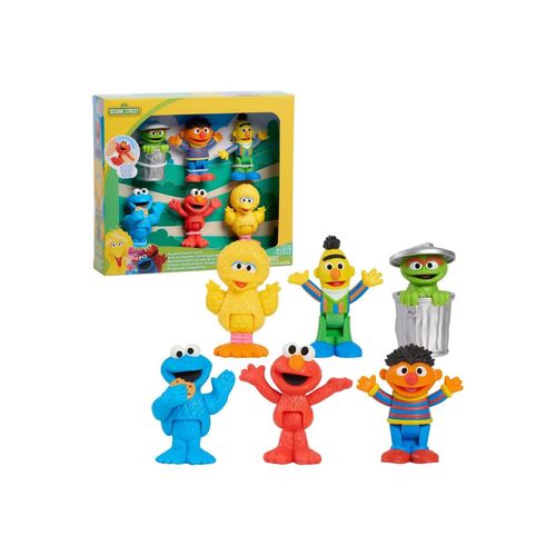 Just Play 57884 - Sesamstraße - Figurenset, Nachbarschaftsfreunde, 6er-Pack
