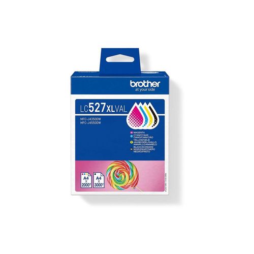 4er Multipack Set Original für Brother LC-527XLVAL Druckerpatronen