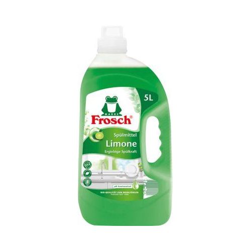 Spülmittel Frosch Citrus, hohe Fettlösekraft, grün, Flasche mit 5 l