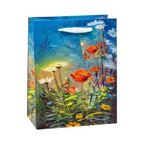 Geschenktüten Set TSI Fine Arts, 12-teilig, 4 verschiedene Motive, A5, Tragekordel, Beschriftungskärtchen, B 180 x T 100 x H 230 mm, PP-Folie, bunt Image