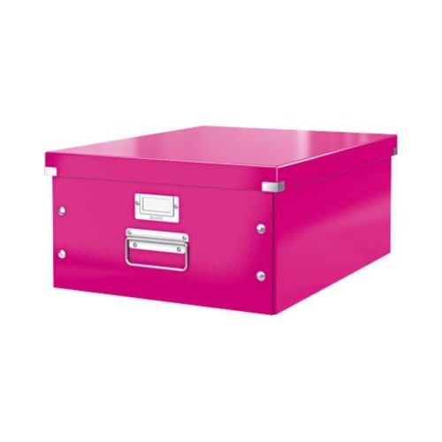 LEITZ® Ablage- und Transportbox Serie Click + Store, groß, für DIN A3, pink