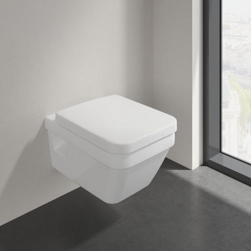 Villeroy & Boch Architectura Wand WC 5685HR01 Combi Pack, weiss, DirectFlush WC mit WC-Sitz