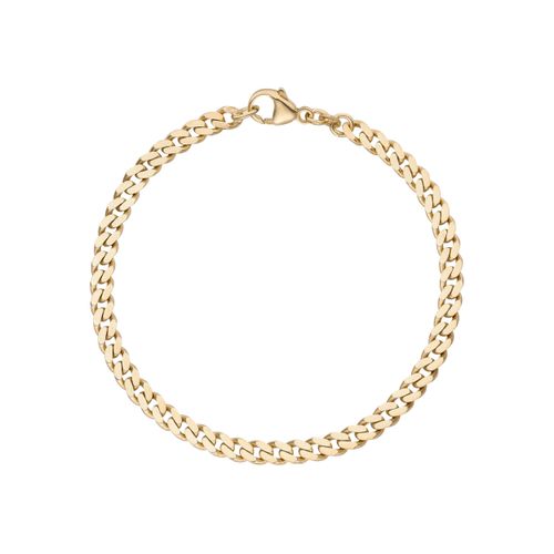 Panzerarmband JOBO "Armband Panzer 4,6 mm", gelbgold 333, Armbänder, Damen, 21cm, Gelbgold 333, Panzerarmband, 333 Gold 21 cm