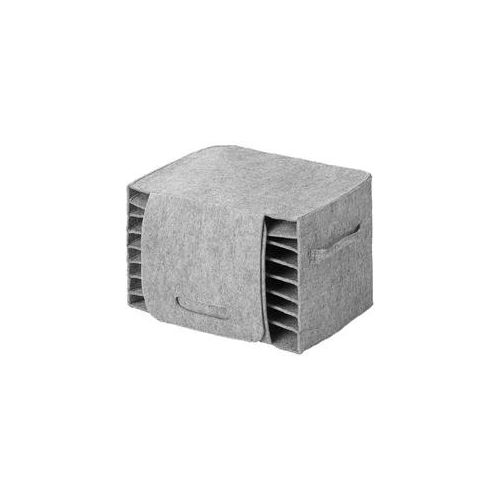 Tellerhalter Filz für 10 Teller – Geschirrhalter 27 × 20 × 17 cm für Wohnmobil, Camper & Campingküche – rutschfest, faltbar & platzsparend – praktischer Küchen-Organizer