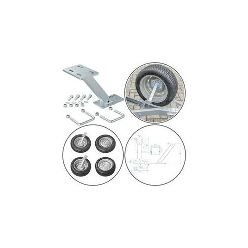 Reserverad Halter Anhänger 4/5-Loch-Felgen 8-16-Zoll-Reifen verzinkt Reserveradhalter Wohnwagen Befestigungsmaterial