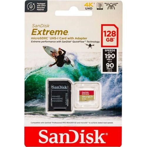 SanDisk microSDXC 128GB Extreme A2 C10 V30 UHS-I U3
