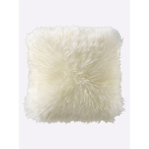 Kopfkissen HEINE HOME, weiß (wollweiß), B:40cm L:40cm, 100% Lammfell, Kopfkissen
