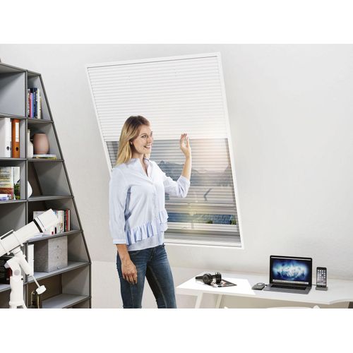 wip 2in1-Dachfenster-Plissee, Sonnen- u. Insektenschutz, Aluminiumprofile, B 110 x H 160 cm Image