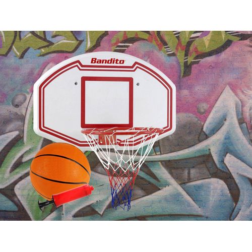 Bandito Basketballkorb Winner-Set, inkl. Basketball und Ballpumpe 91 x 60 cm