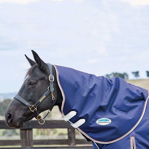 Weatherbeeta Comfitec Essential Neck Rug Lite 0g - navy/silver/red