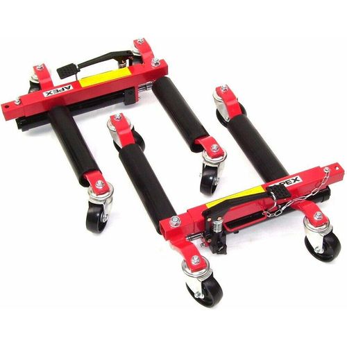 2 x PKW Rangierhilfe 06173 Wagenheber Rangierheber 12" PKW Auto Rangierroller