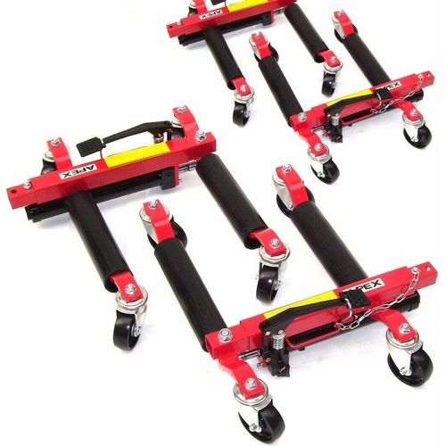 4 Stck PKW Rangierhilfe 06173 Wagenheber Rangierheber 12" PKW Auto Rangierroller