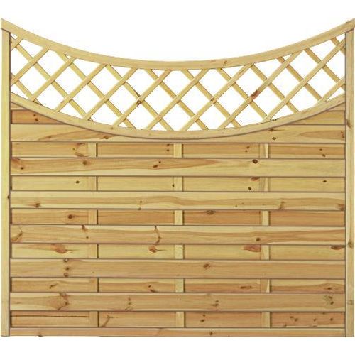 T&J MAXI DOPPELBOGEN 2 Lamellenzaun 180 x 160/140 cm